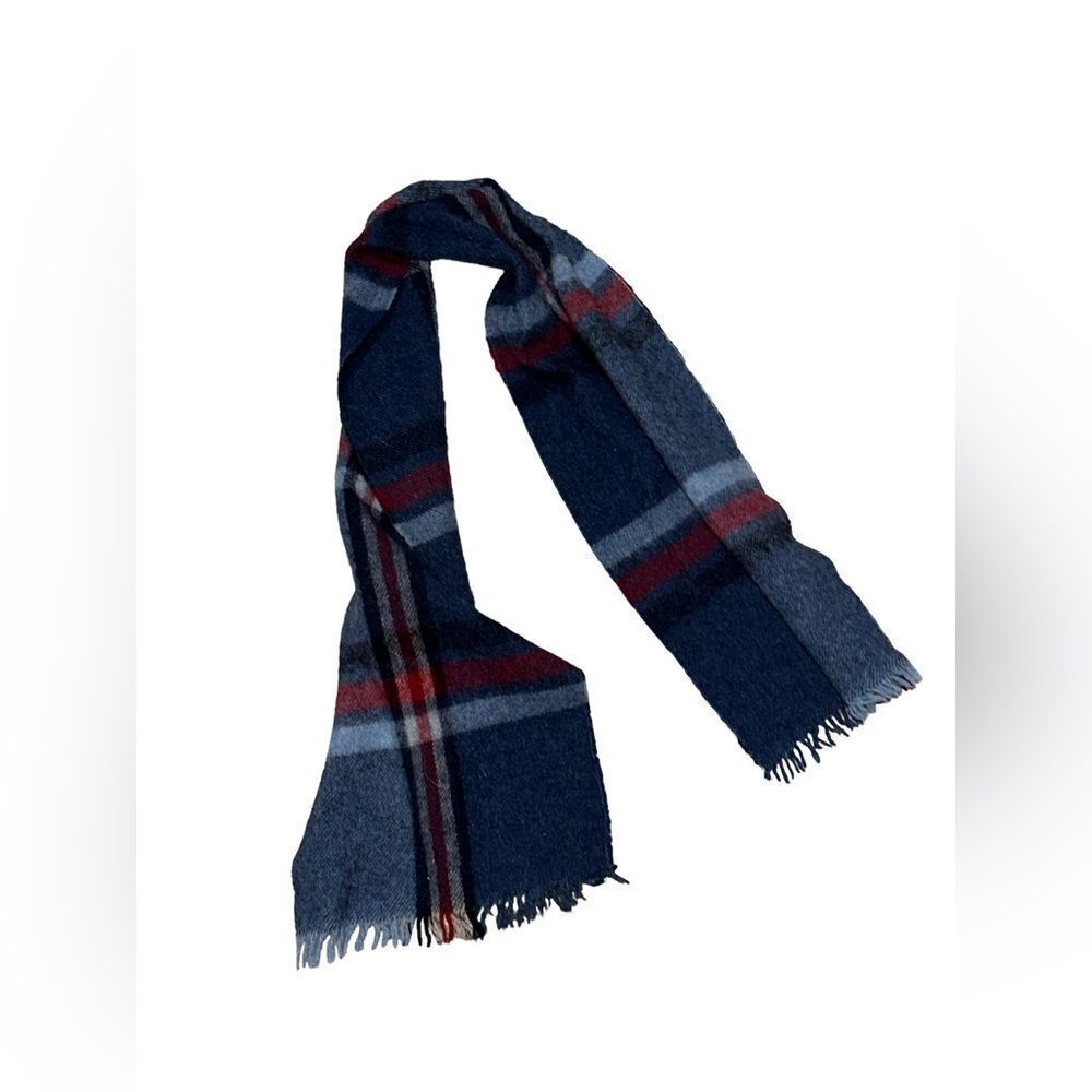 Nice men blue winter scarf